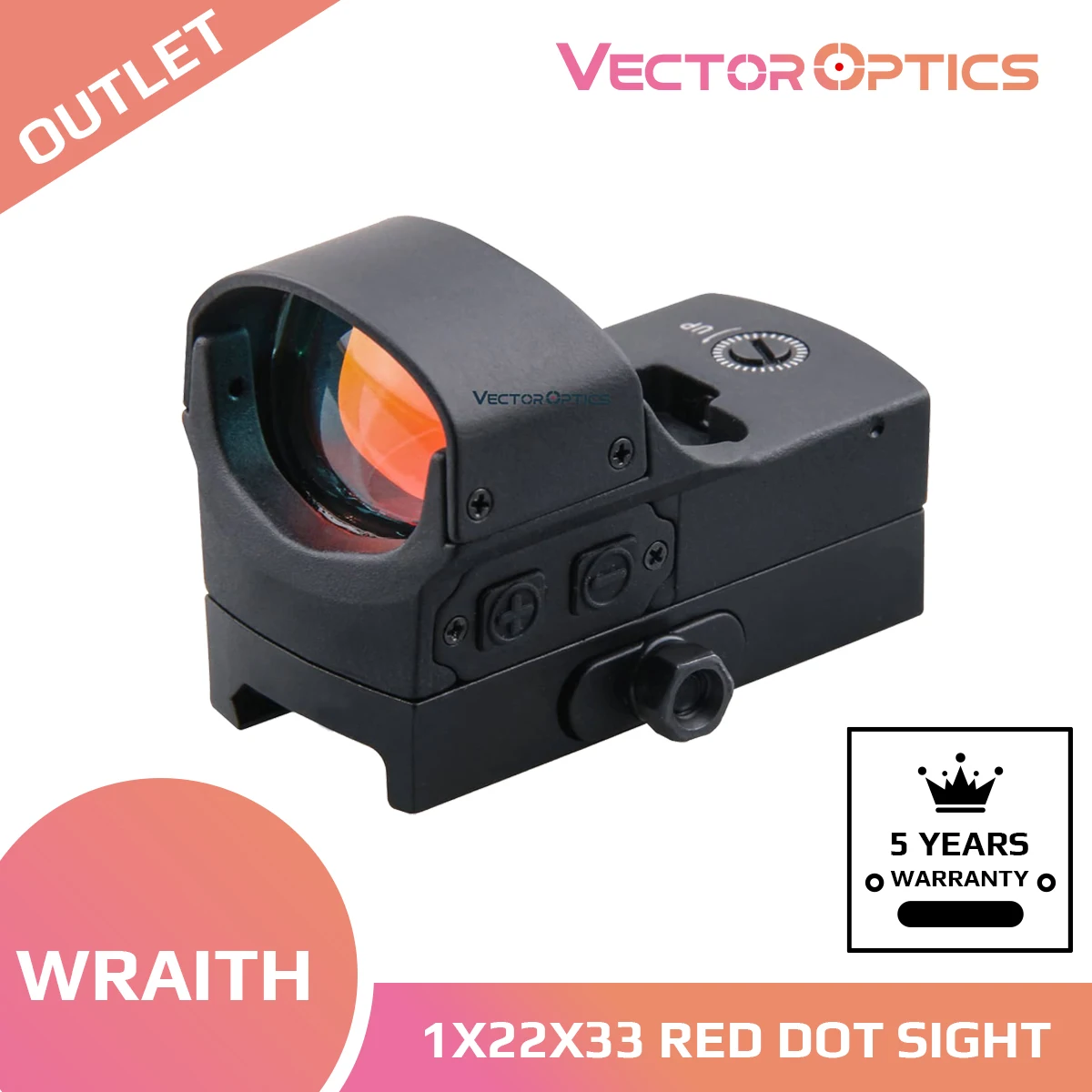 Векторная оптика Wraith прицел с красной точкой прицельное оружие датчиком