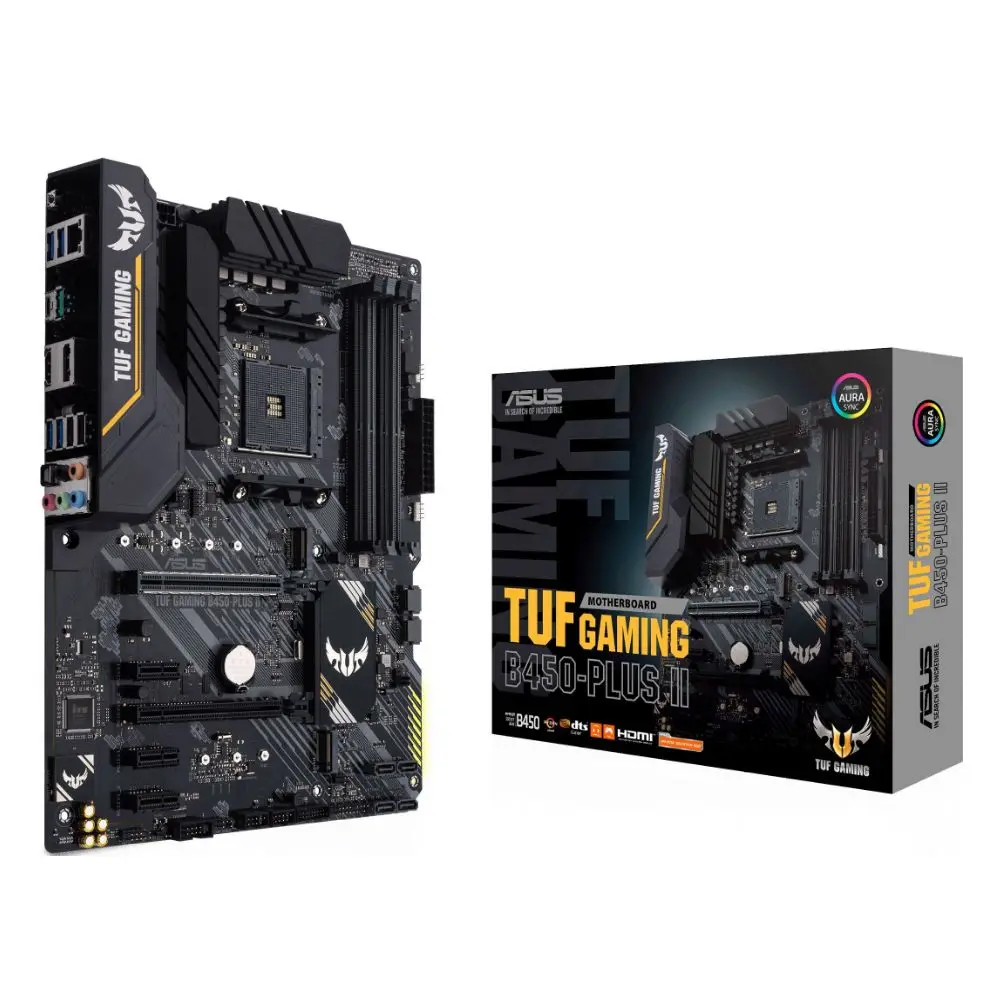 Motherboard TUF gaming b450-plus II AM4 ATX 2xddr4 2xpciex16 3xpciex1 2xm.2 HDMI DP Glan RTL(5) motherboard | Компьютеры и офис