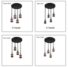 E27 основание светильника алюминия чердак Ретро бар декоративный подвесной светильник фитинги фонаря ламповый патрон светильник гнездо e26 лампы держатель Потолочная пластина e27 разъем