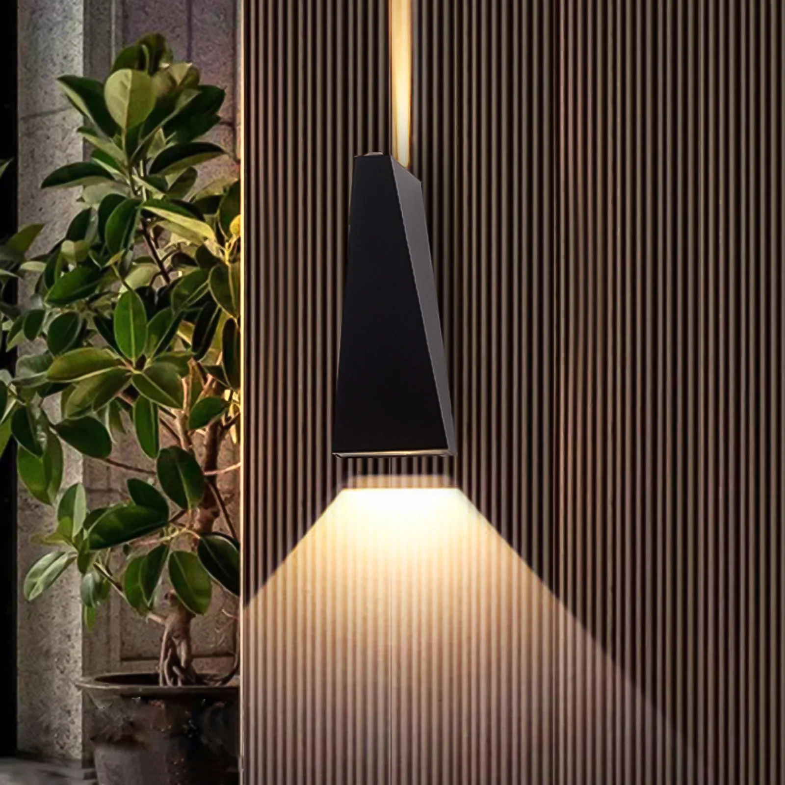 

Modern Style Wall Light LED Background Wall Lamp Wide Voltage Geometric Style Wall Light With Integrated IC Chip Up Down Lights