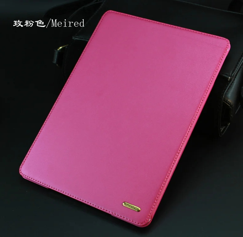 rose pink Кожаный чехол для, iPad 9,7 дюймов, A1893 и A1822 A1823, планшетный ПК, смарт, пробуждение, сон, подставка, защитный рукав, подарок - Цвет: rose pink