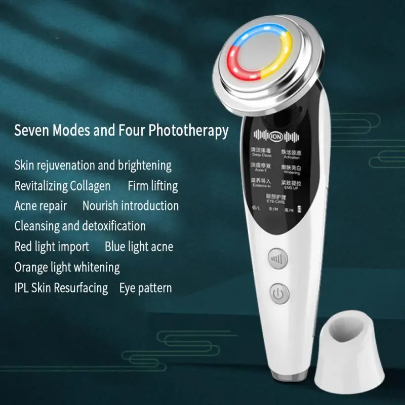 

Facial Massager Iontophoresis Facial Color Light Beauty Apparatus Skin Care Apparatus Micro-current Skin Rejuvenation Apparatus