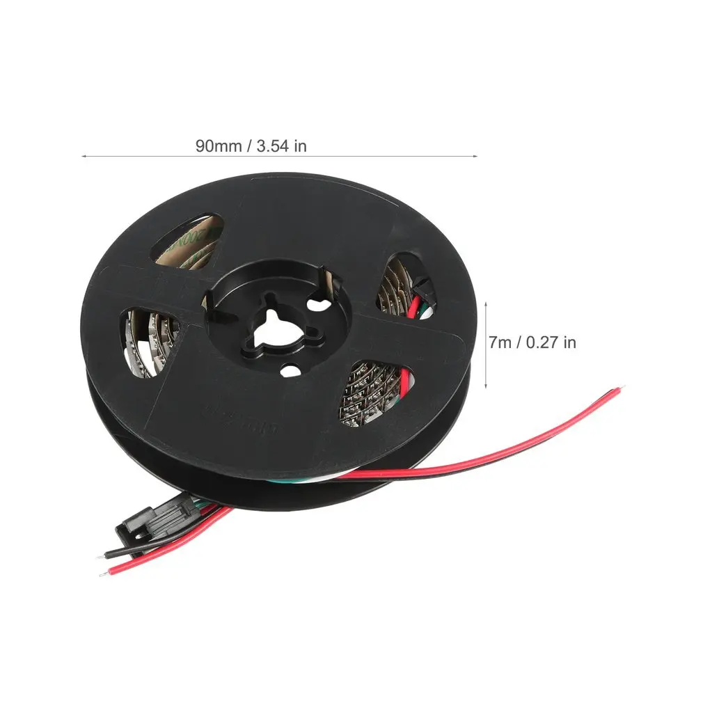

WS2812B SMD5050 Flexible LED Strip light 1M 144LED Individual Addressable 5V Low Power Consumption And High Intensity