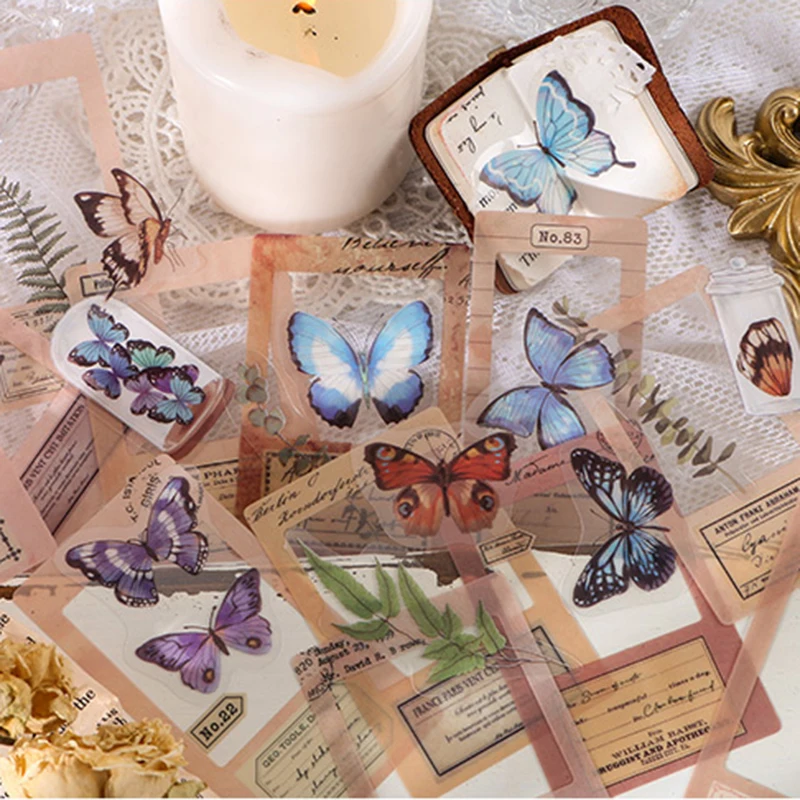 30 шт./пакет Винтаж розовое пленка с китами рамка ПЭТ стикер посылка DIY дневник