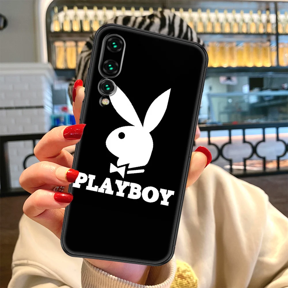 

Fashion brand Playboys Phone case For Huawei P Mate P10 P20 P30 P40 10 20 Smart Z Pro Lite 2019 black fashion cover 3D shell art