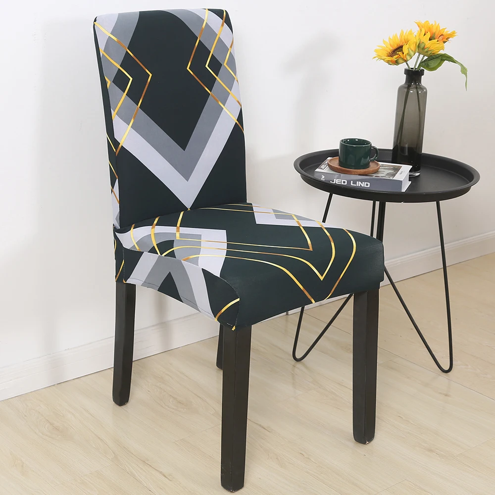Чехол на стул для столовой в современном стиле моющийся эластичный чехол сиденье