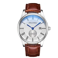 fashion casual quartz wristwatches leather strap simple malemen business watches quartz mens watch 521
