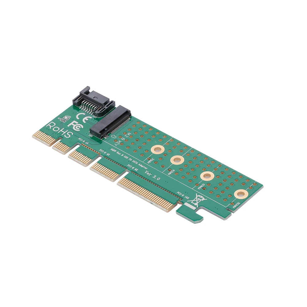 NGFF M.2 B Ключ SATA-Bus SSD для SATA3 адаптер конвертер карты PCI Express слот с радиатором SATA