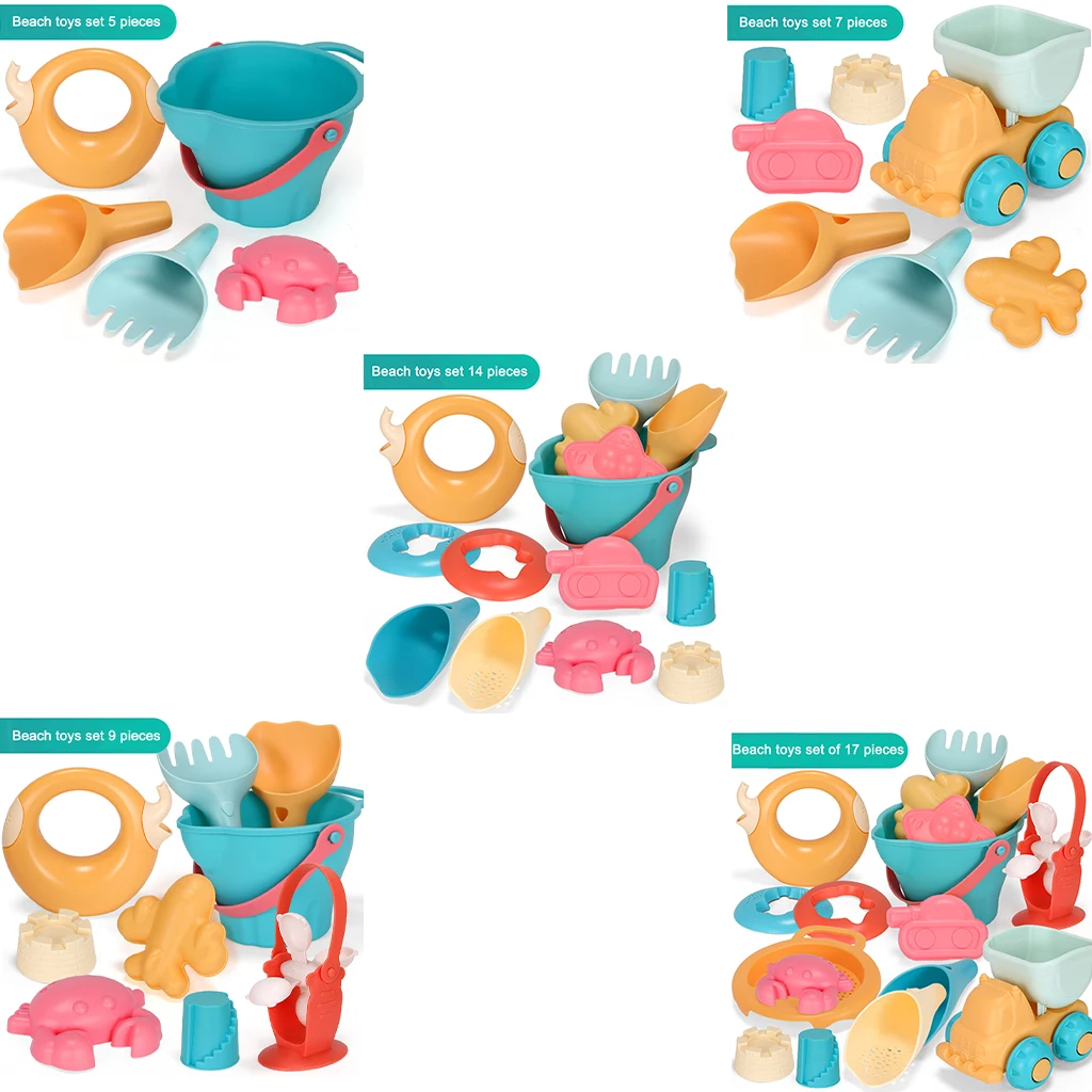 

Children Beach Toys Sand Toys Set Bucket Animal Truck Kids Gifts Age 3+