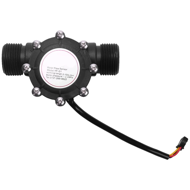 

1Pcs Water Flow Sensor DN25 DC3.5-24V 1 Inch 2-100L/Min Hall Flowmeter Heat Pump Water Heater Flow Meter Switch Counter