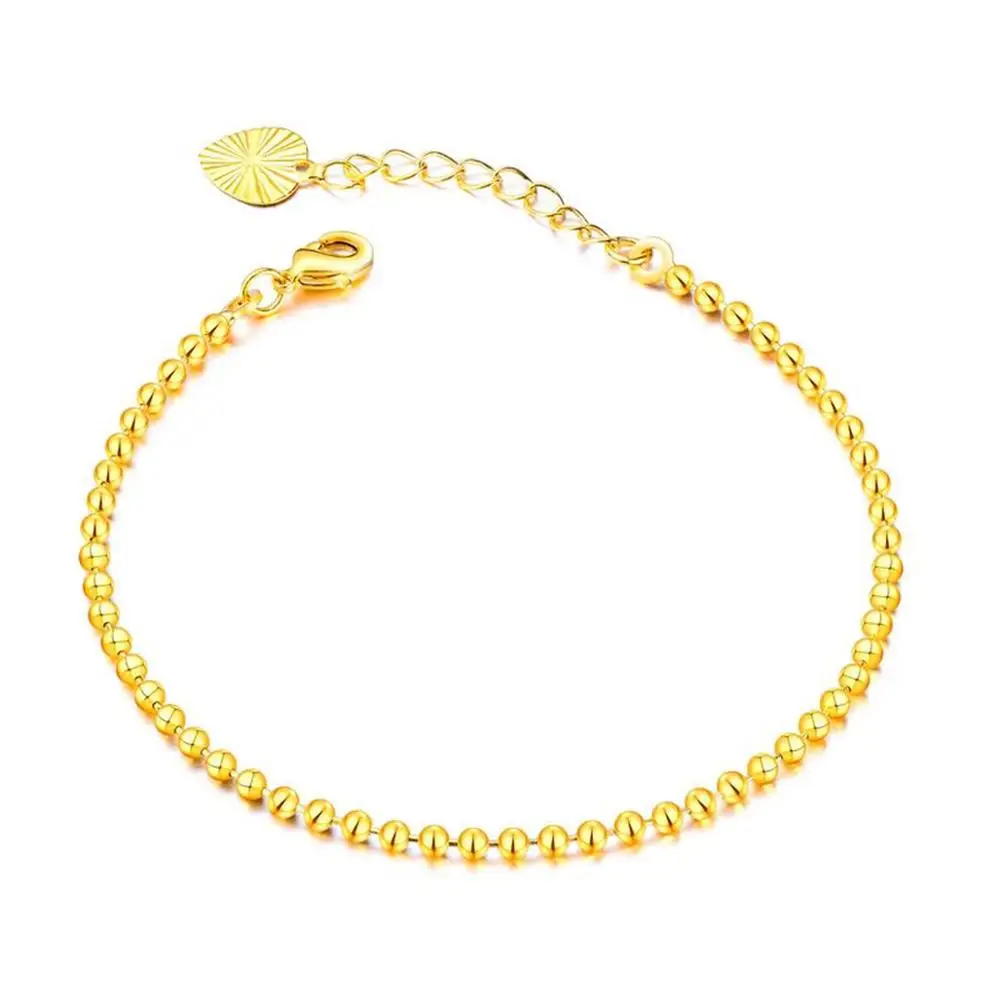 Новый стиль женский браслет Изысканный бисер медное покрытие 18 K золотой