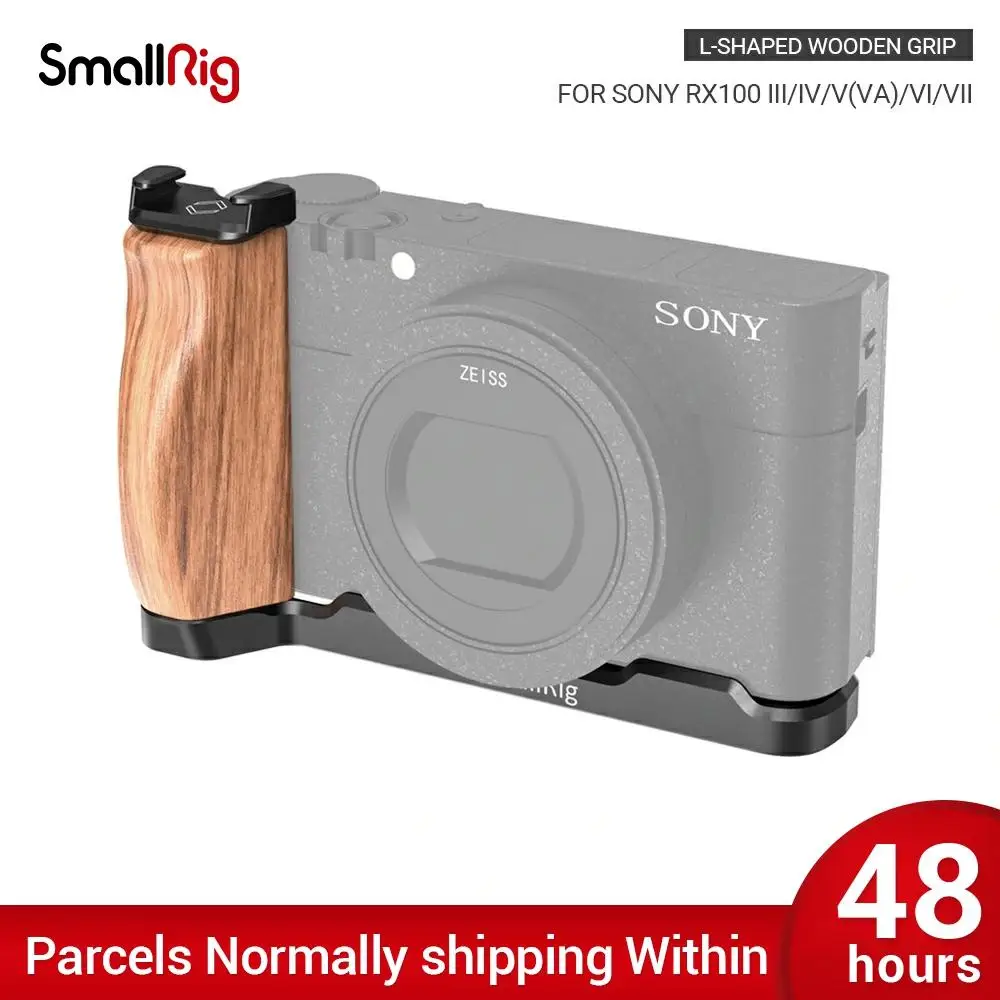 SmallRig RX100 M6 камера Vlog L образная деревянная рукоятка с холодным башмаком для Sony