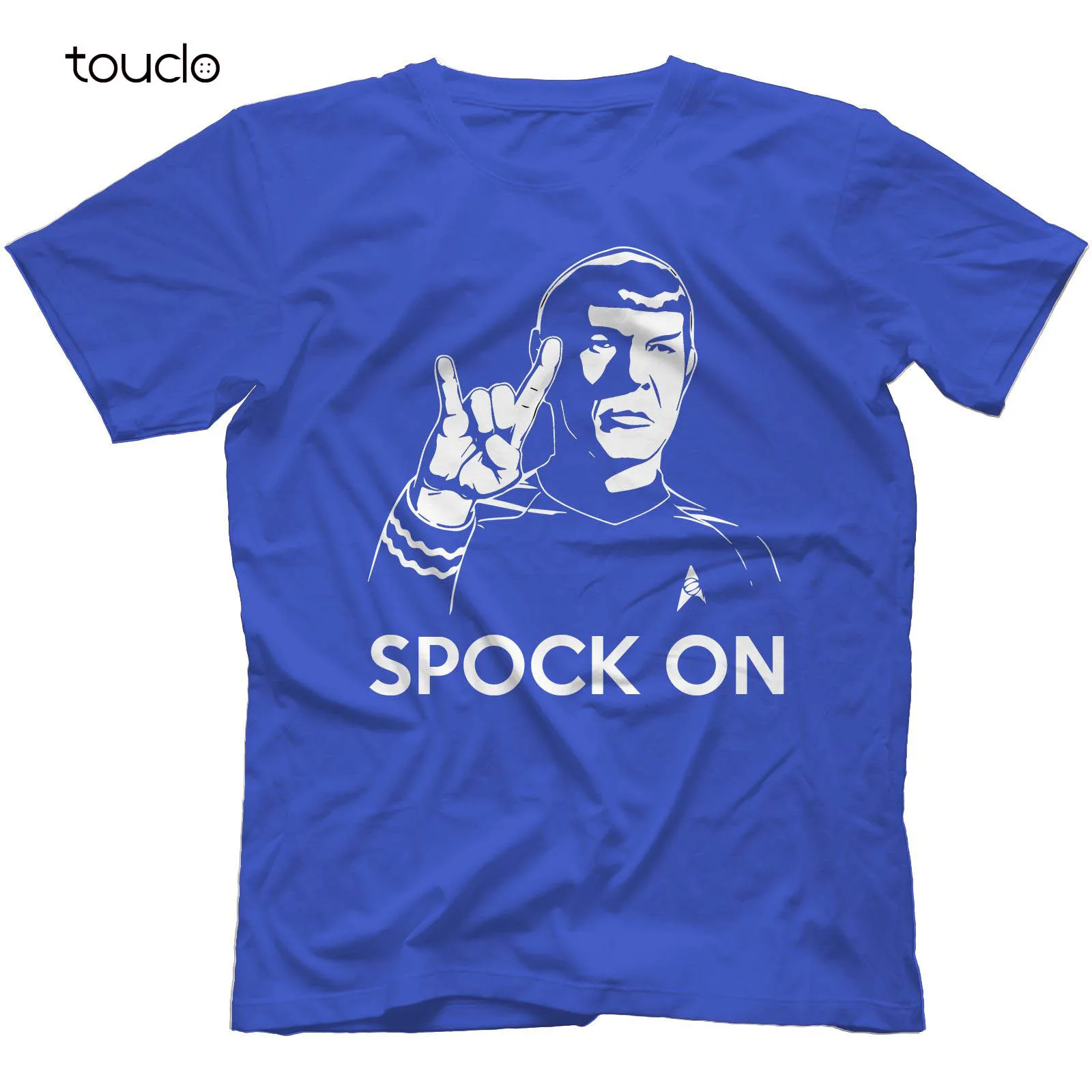 

Spock On T-Shirt 100% Cotton Spoof Funny Rock On