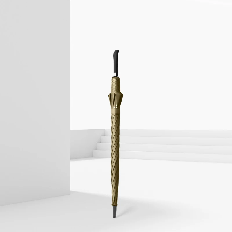 Comprare Ombrello Vintage Doppio Automatico Ombrellone Business Tinta Unita Manico Lungo Ombrello Antivento Grande Parapluie Rain Gear EH50RG