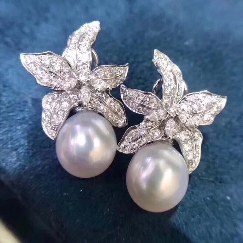 Серьги-подвески женские из чистого серебра 925 пробы 9-10 мм | Украшения и аксессуары