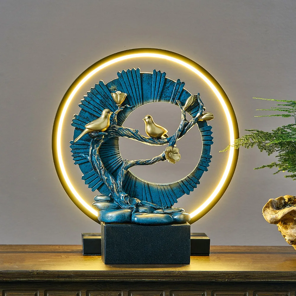 Magpie фигурки Feng Shui деньги дерево Украшение стола аксессуары современные смолы