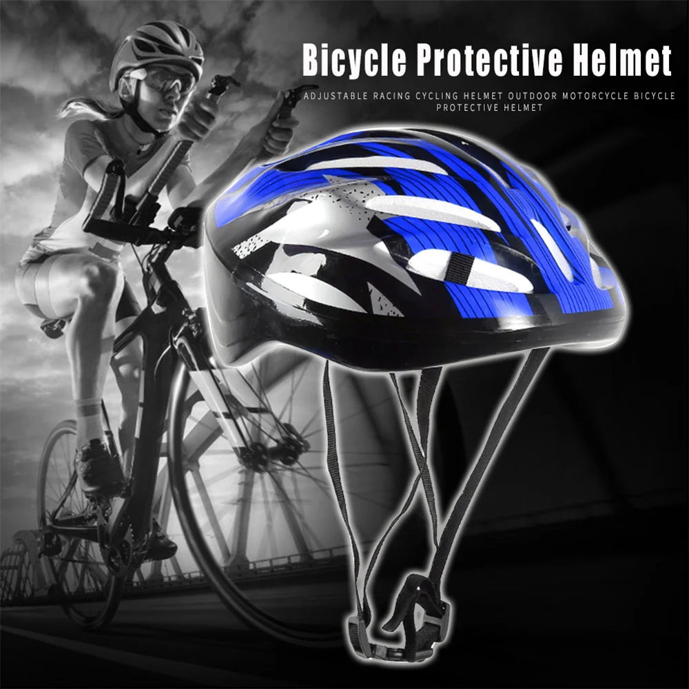 

Adjustable Safety Racing Cycling Riding Helmet Outdoor Motorcycle Bicycle Hollowed Breathable Unisex Sports Protective Helmet