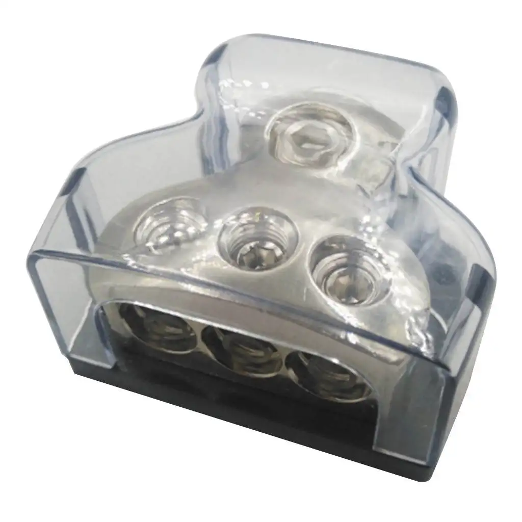 

Блок распределения силового заземления с 1x0 GA входами и 3 X 4GA выходами, 3-ходовой разветвитель для автомобильных аудиосистем