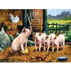 Полная квадратная и круглая Алмазная вышивка с животными, свиньи, 5D, алмазная живопись сделай сам, мозаичная картина стразы, наборы для вышивки крестиком, Декор