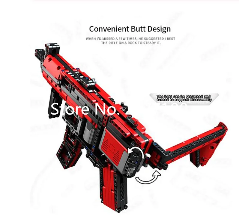 Новый военный серии MP5 пистолет пулемет модель строительные блоки комплект