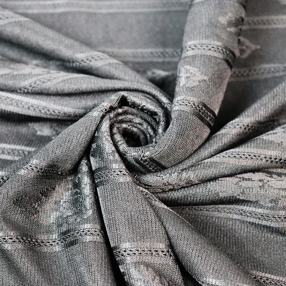 Однотонный жаккардовый хиджаб шарф трендовая Текстура дерева качество растений