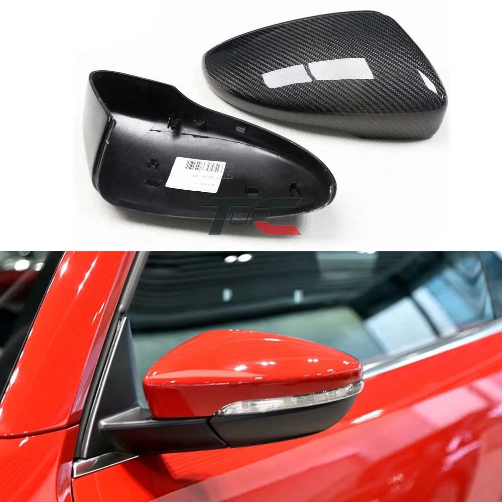 

For Volkswagen VW CC Beetle Jetta Passat Sagitar Magotan Scirocco EOS Bora Rearview mirror cover carbon fiber mirror cover