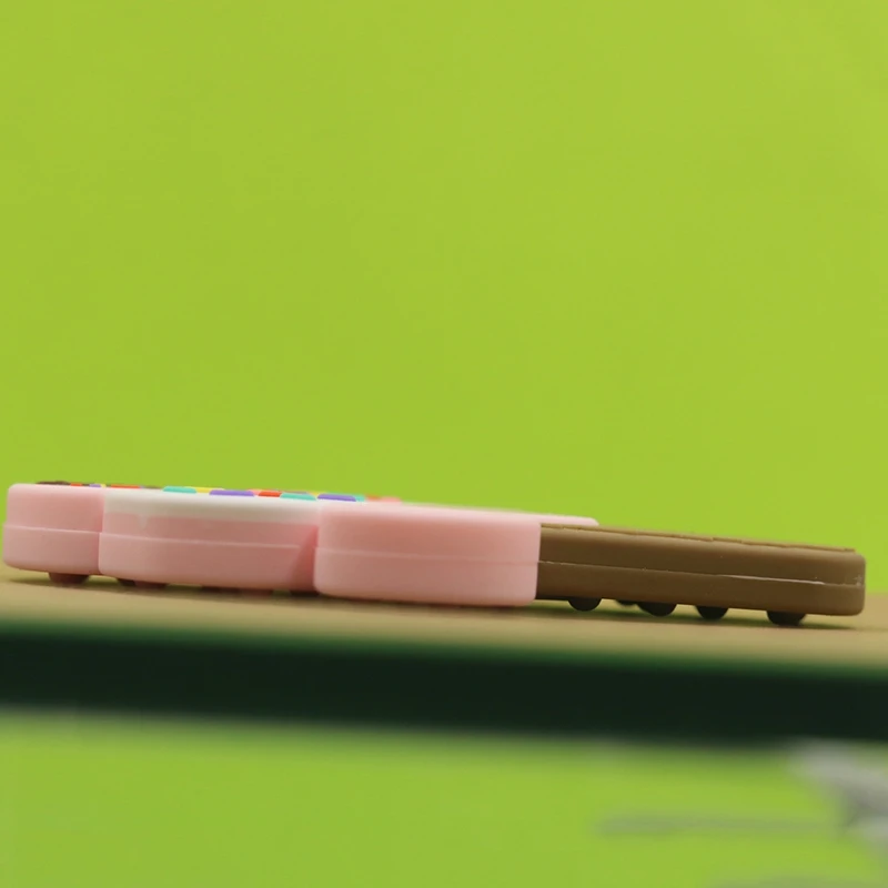 

3Pc Ice Cream Shaped Silicone Teether BPA Free Baby Teether Nursing Gift for Baby Silicone Teething Toys Chewable