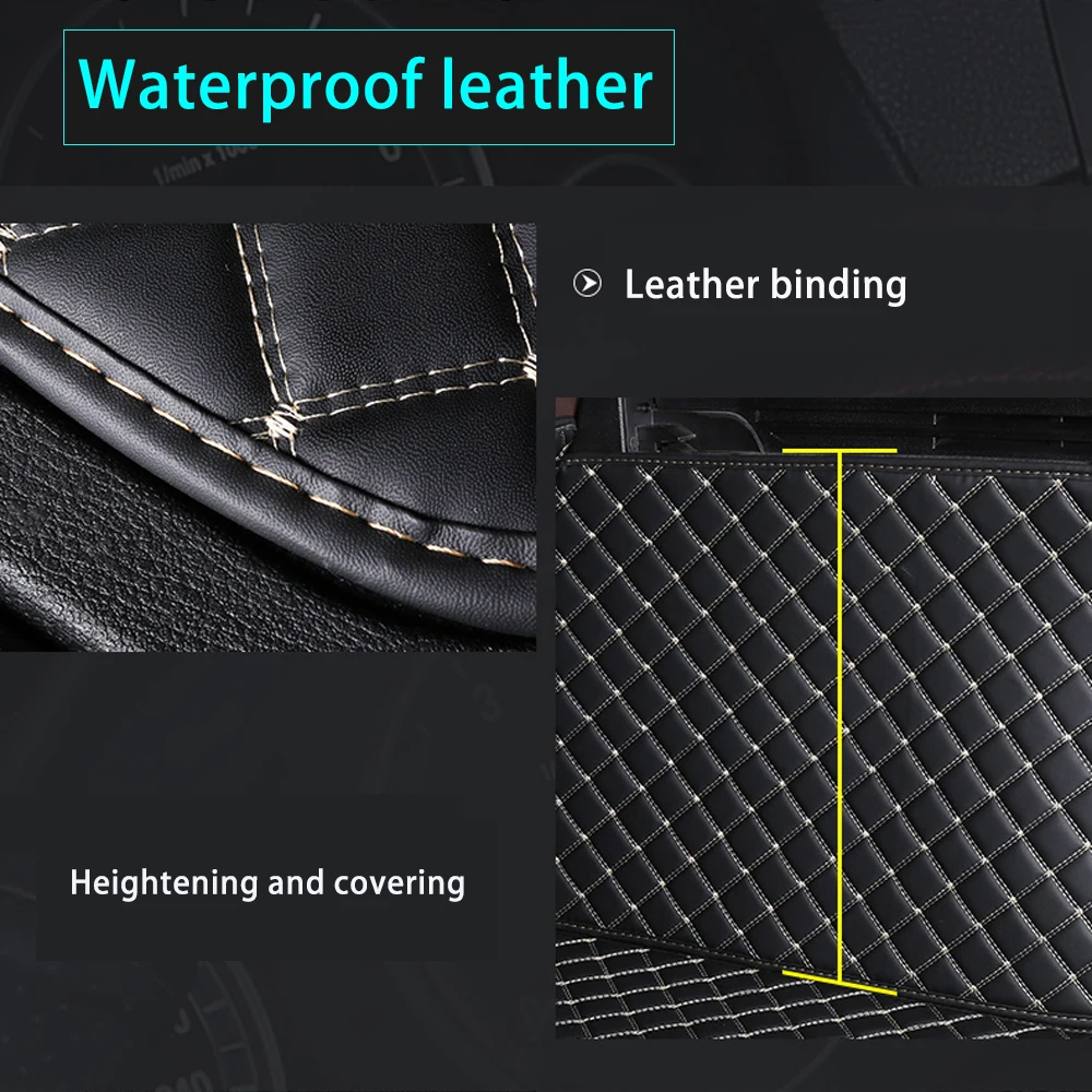 

For audi A4 B8 2009-2016 The Trunk Floor Leather Liner Car Trunk Mat Cargo Compartment Floor Carpet