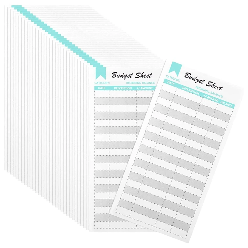 

90Pcs Expense Budget Sheets Bill Organizer for A6 Budget Binder Cash Envelope Trackers for Budgeting Planner