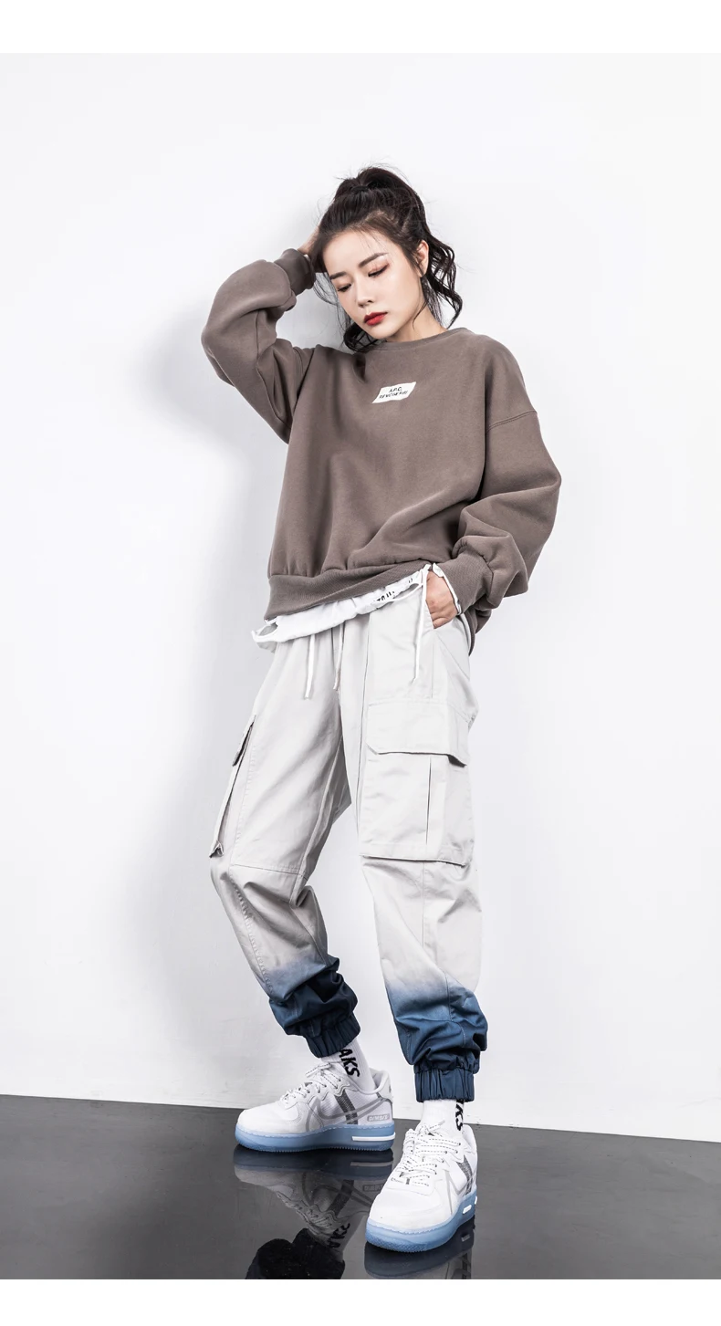 

Jogger Women Baggy Pants Women Loose High Waist Gray Fall Winter Loungewear Streetwear Vetement Femme Women Clothing BE50KZ