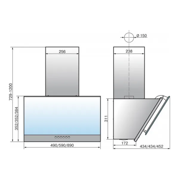 Вытяжка Elikor Рубин S4 90 перламутр/белый | Бытовая техника