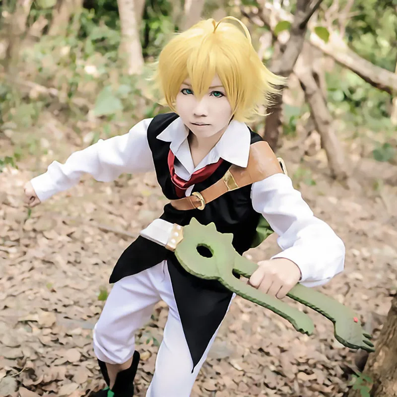 Аниме Seven Deadly Sins nanatsu no taizai Dragon Sin Wrath of Meliodas костюм для косплея полный комплект