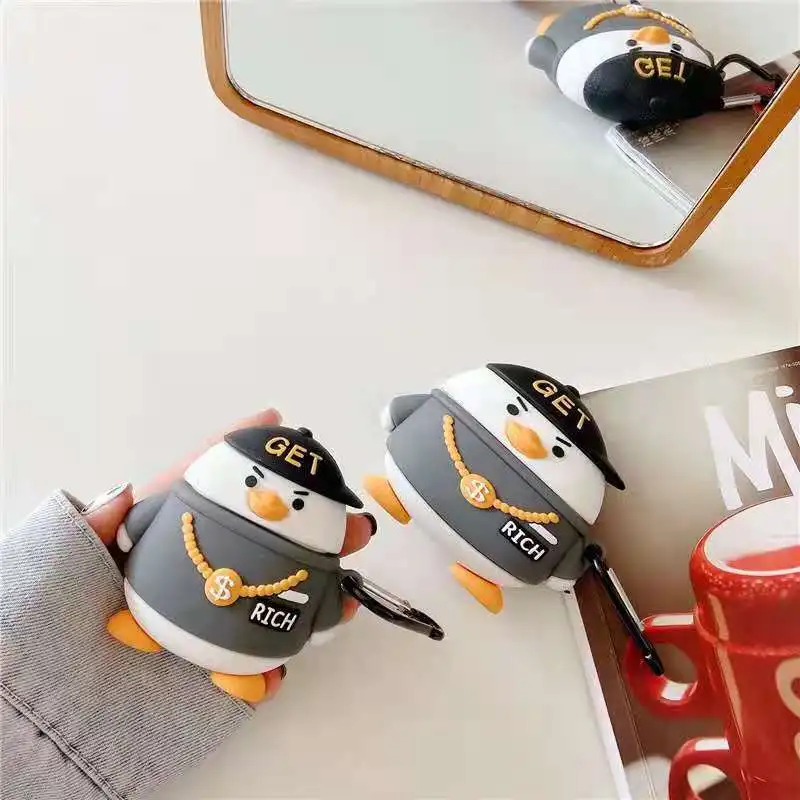 

Silicone Case 3D Cartoon Cute Soft Silicone Earphone Cases For Apple Air Pods Pro 1 / 2 / 3 Wireless Headphone Cover Bags