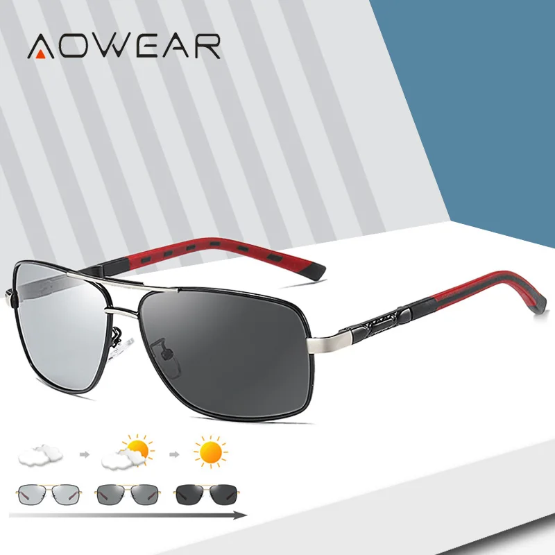 Солнцезащитные очки AOWEAR с фотохромными линзами Мужские поляризационные