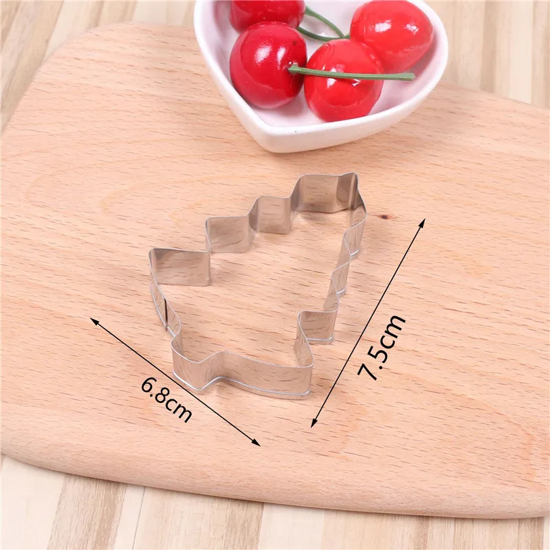 1 шт. форма для рождественского печенья Нержавеющая сталь дерево Форма