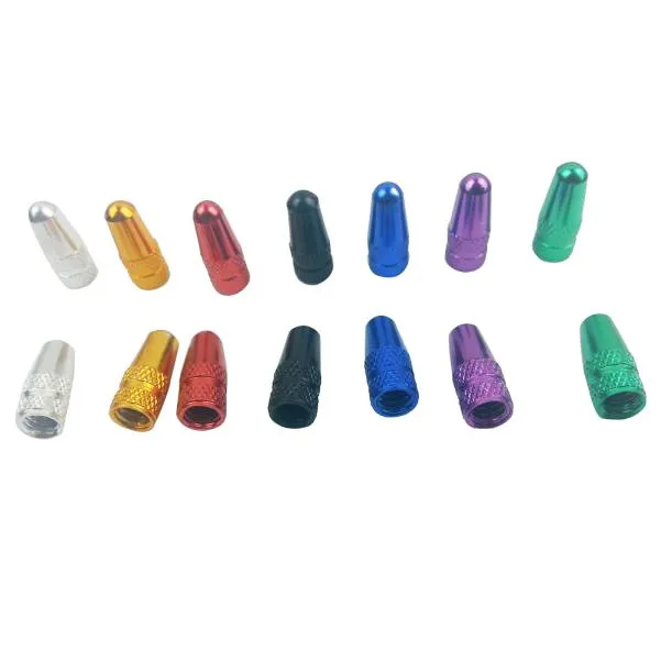 4Pc BicycleWheel Rim Tyre Stem Air Valve Caps Dust Cover French Presta Cap Anodized finished Outdoor Cycling | Спорт и развлечения