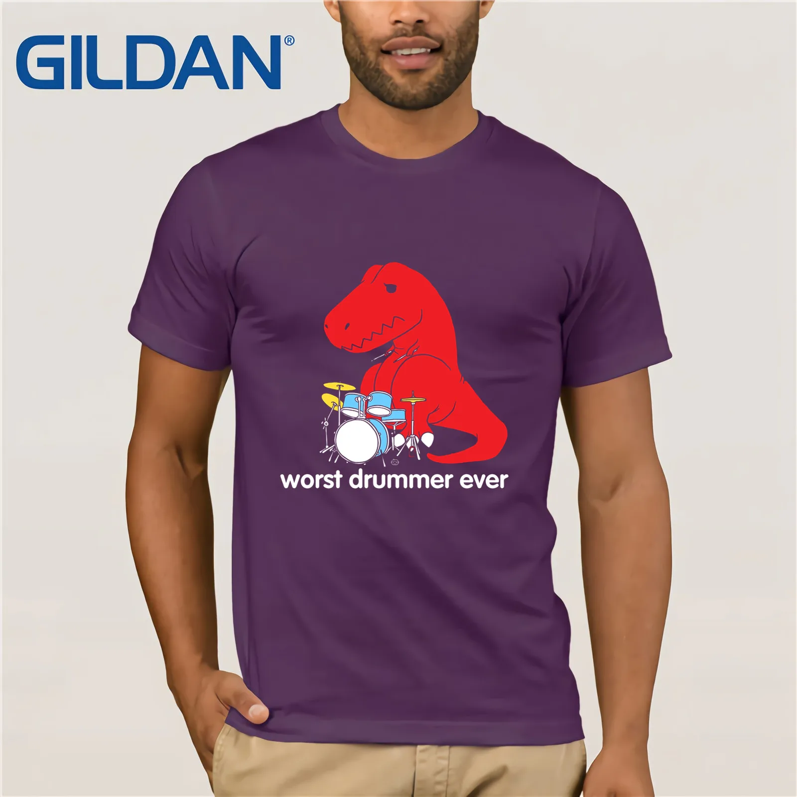 Goodie Two Sleeves Worst Drummer Ever T Shirt 2020 New Streetwear men's short-sleeved t-shirt Funny Tees Cotton Tops | Мужская
