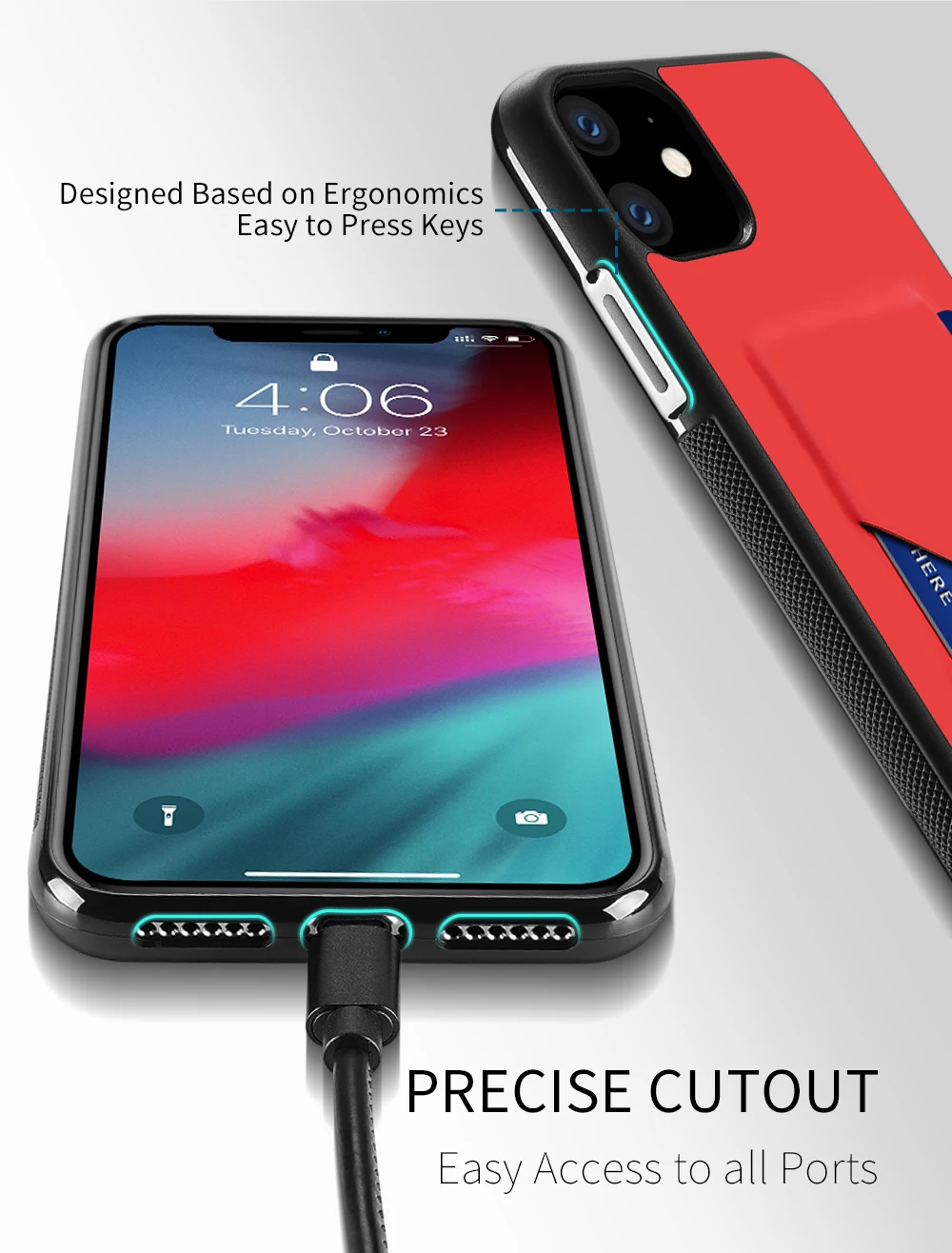 PU кожаный чехол для карты для iPhone 11 Чехол Слот для кредитных карт задняя крышка для iPhone 11 чехол 6,1 дюймов противоударные Чехлы для телефона