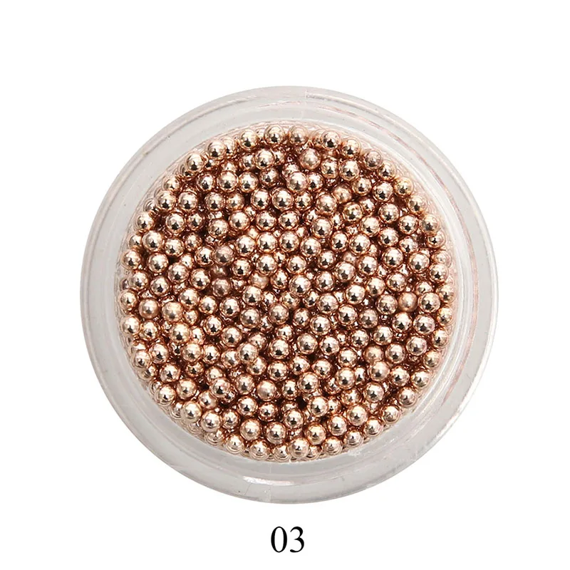 

Украшение для ногтей металлические бусины розовое золото DIY 3D инструменты для дизайна ногтей женские украшения для ногтей SOYW889