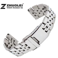 22mm 24mm high quality solid stainless steel watch bracelet for mens breitling watch band