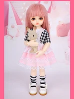 16 scale bjd doll cute kid girl bjdsd resin figure doll diy model toy gift full set with clothesshoeswig a0229lina yosd