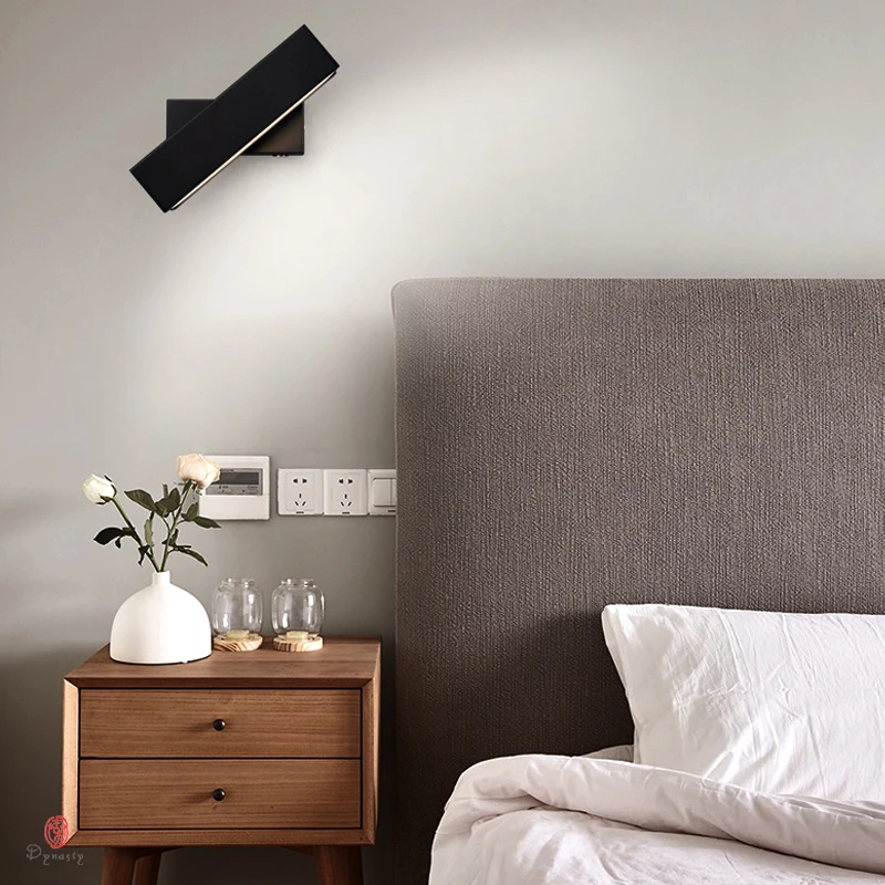 Новый Европейский настенный светильник светодиодный алюминиевый прикроватный