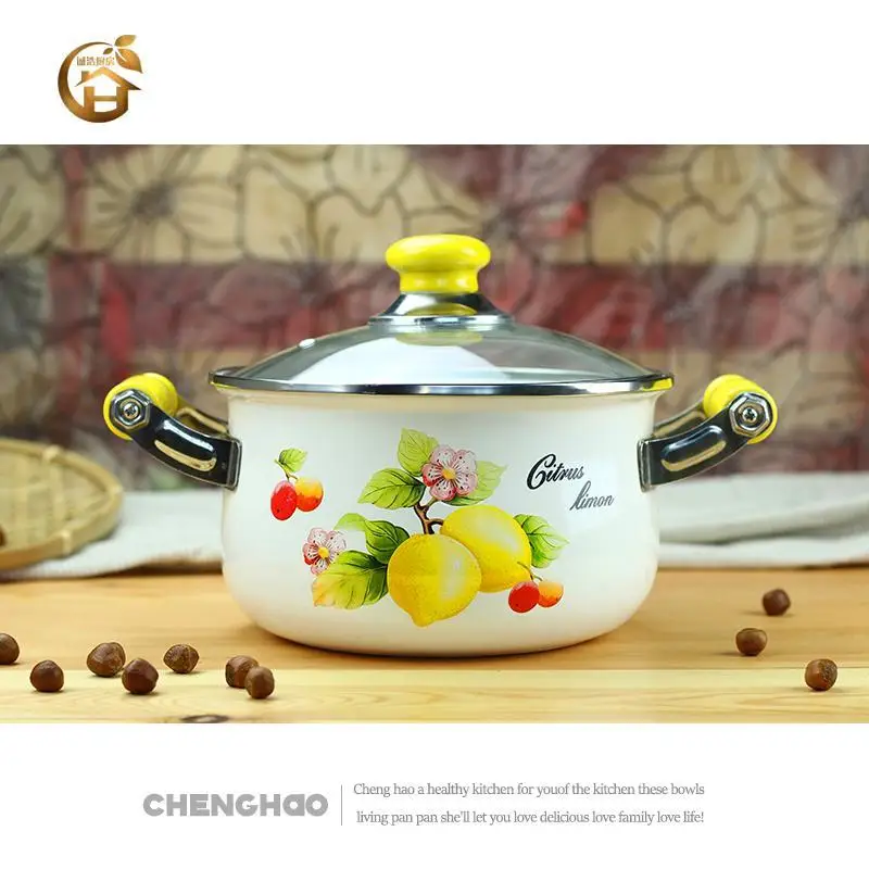 Эмалированная кастрюля Голландская духовка для тушения супа приготовления еды