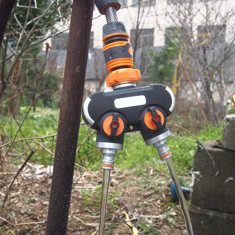 2-полосный разветвитель для садового шланга прочный соединитель