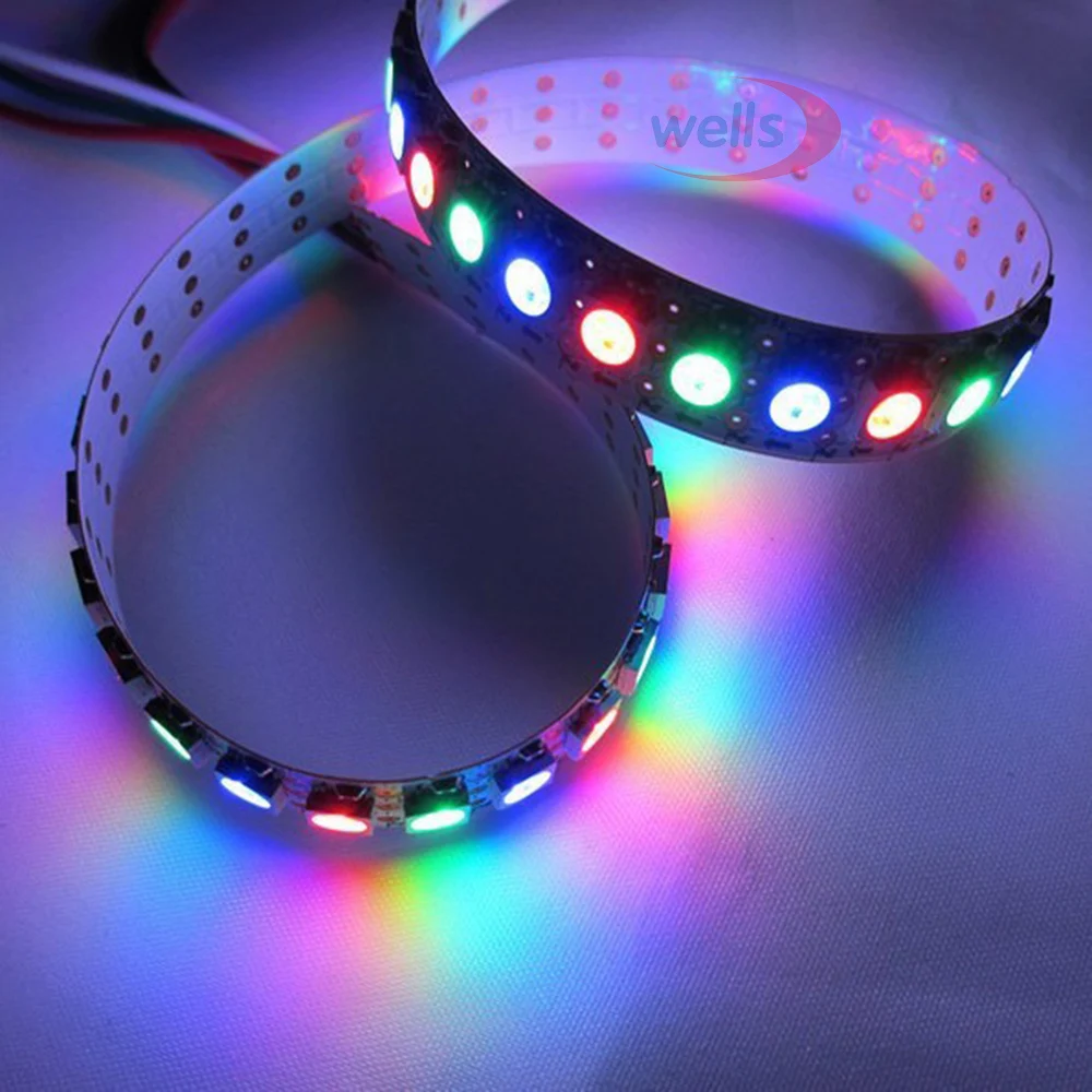 0 5 м 72 светодиодный s 144 s/m WS2812B Чип Белый/Черный PCB WS2811 IC Digital 5050 RGB светильник в NP|light