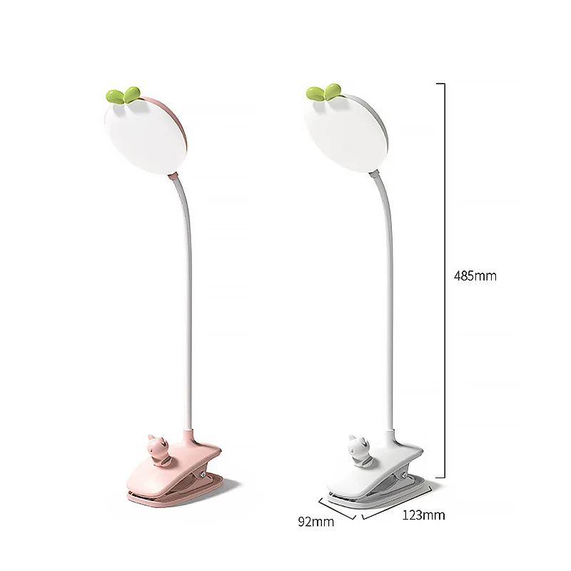 

Table Lamp 42 LED Desk lamp With Clip Touch Dimming Learning Lamp Kitten Type Desktop USB Table Lamp Rechargeable 18650 Battery