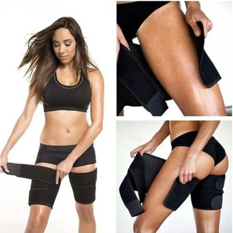 

1PC Men Women Leg Shaper Sauna Sweat Thigh Adjustable Leggings Weight Loss Slimming Wraps Legs Thermo Neoprene Compress Belt