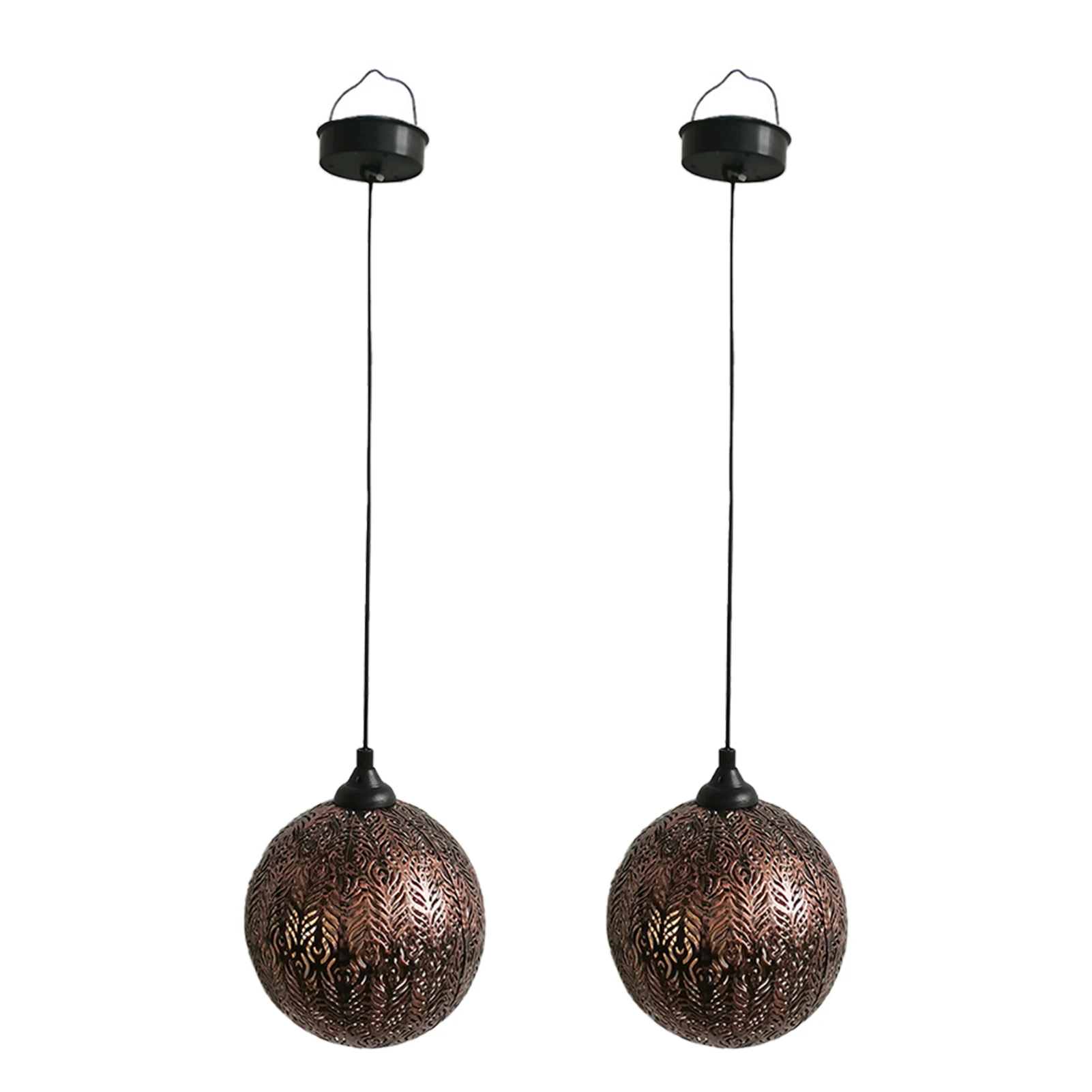 

2pcs Gifts Yard Hanging Solar Lanterns Party Garden Ornaments Christmas Easy Install Path Whimsical Pattern Outdoor Lights