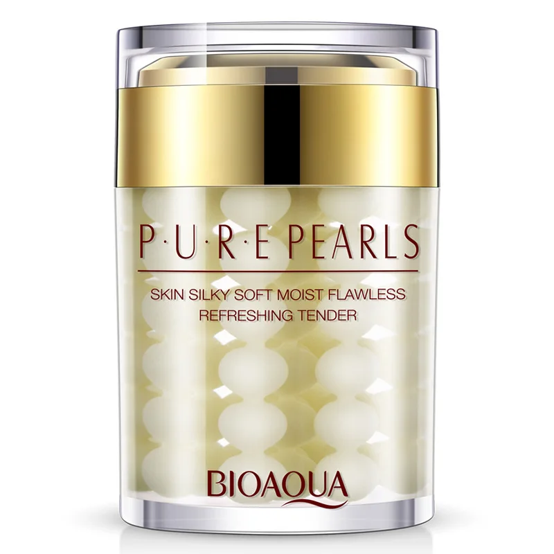 

BIOAQUA Brand Pure Pearl Essence Face Cream Hyaluronic Acid Deep Moisturizing Skin Care Anti Wrinkle Whitening Essence Cream 60g