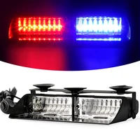 16 led strobe signal emergency police windshield warning beacon lights red blue yellow amber white green